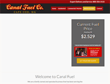 Tablet Screenshot of canalfuel.com